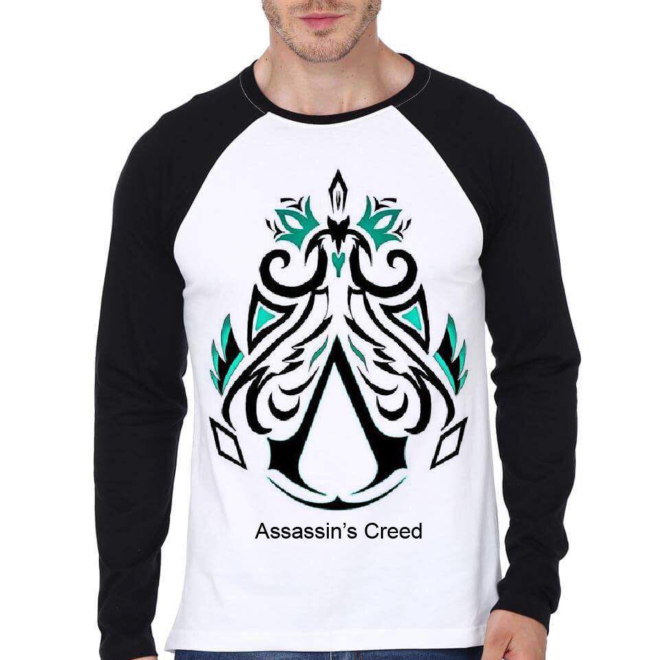 Assassinâ€™s Creed Raglan T-Shirt Hoodie, Sweatshirt | PureTeeCo.com
