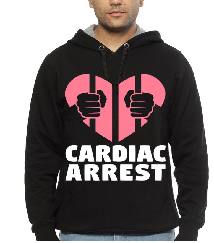 Cardiac Arrest â€“ Doctor Nurse Black Hoodie T-Shirts, Sweatshirt | PureTeeCo.com