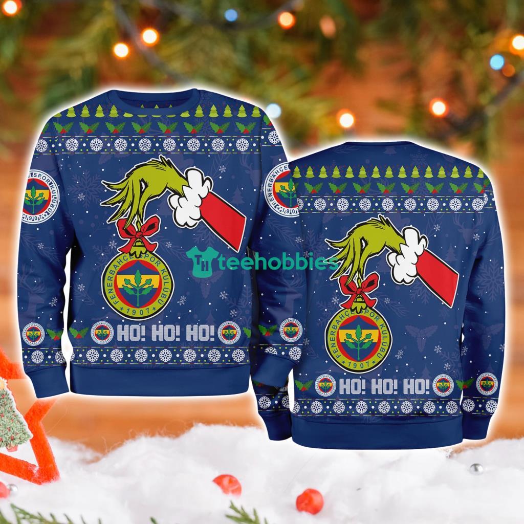 Fenerbahce Grinch Hand Ugly Christmas Sweater 3D
