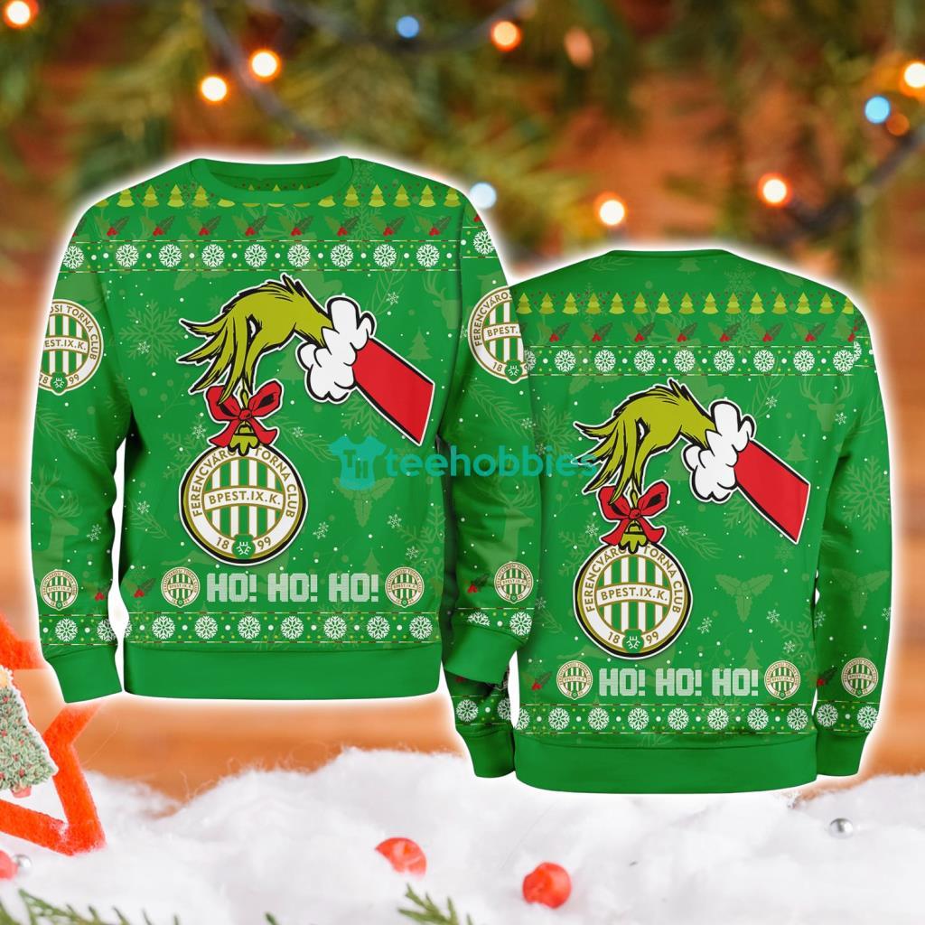 Ferencvarosi Grinch Hand Ugly Christmas Sweater 3D