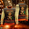 Festive Frazzled Gingerbread Ugly Christmas Sweater Funny Holiday Sweater