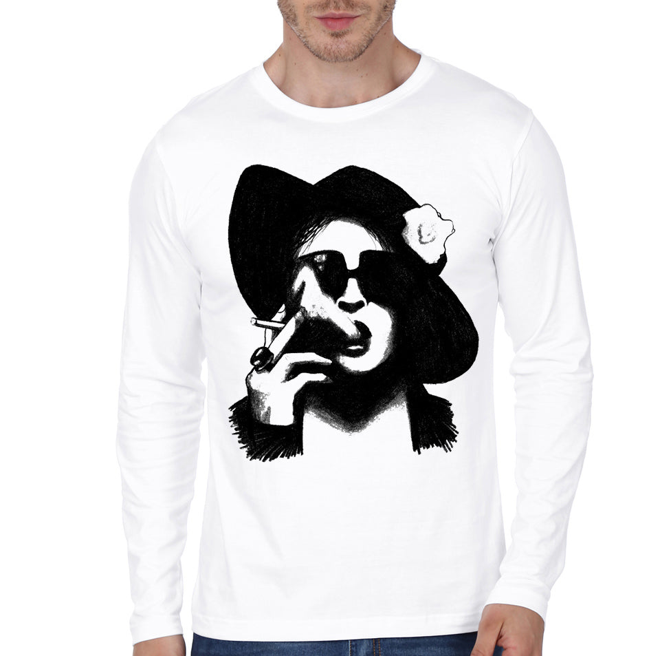Marla White Full Sleeve Tee Hoodie, Sweatshirt | PureTeeCo.com