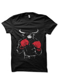 Fighting Bull Black Tee Hoodie, Sweatshirt | PureTeeCo.com