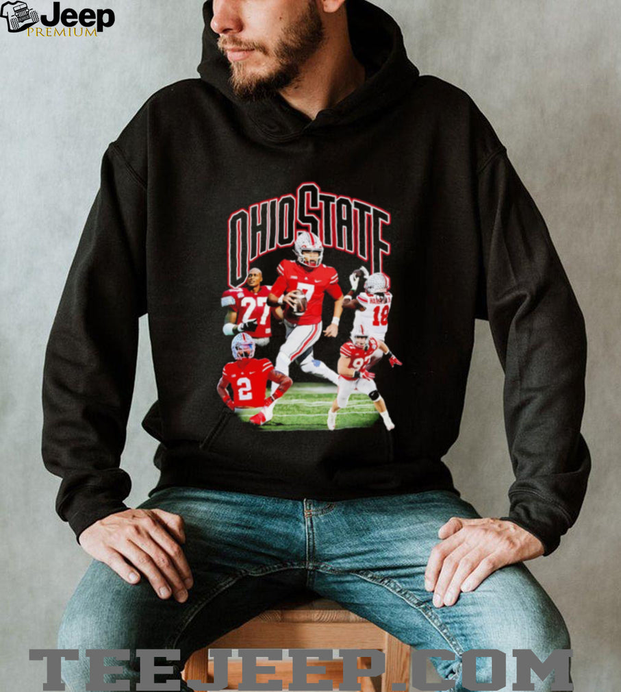 Ohio State Football Collage Featuring Harrison Jr and Team Players shirt