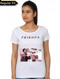 Friends Girls White T-Shirt Hoodie, Sweatshirt | PureTeeCo.com