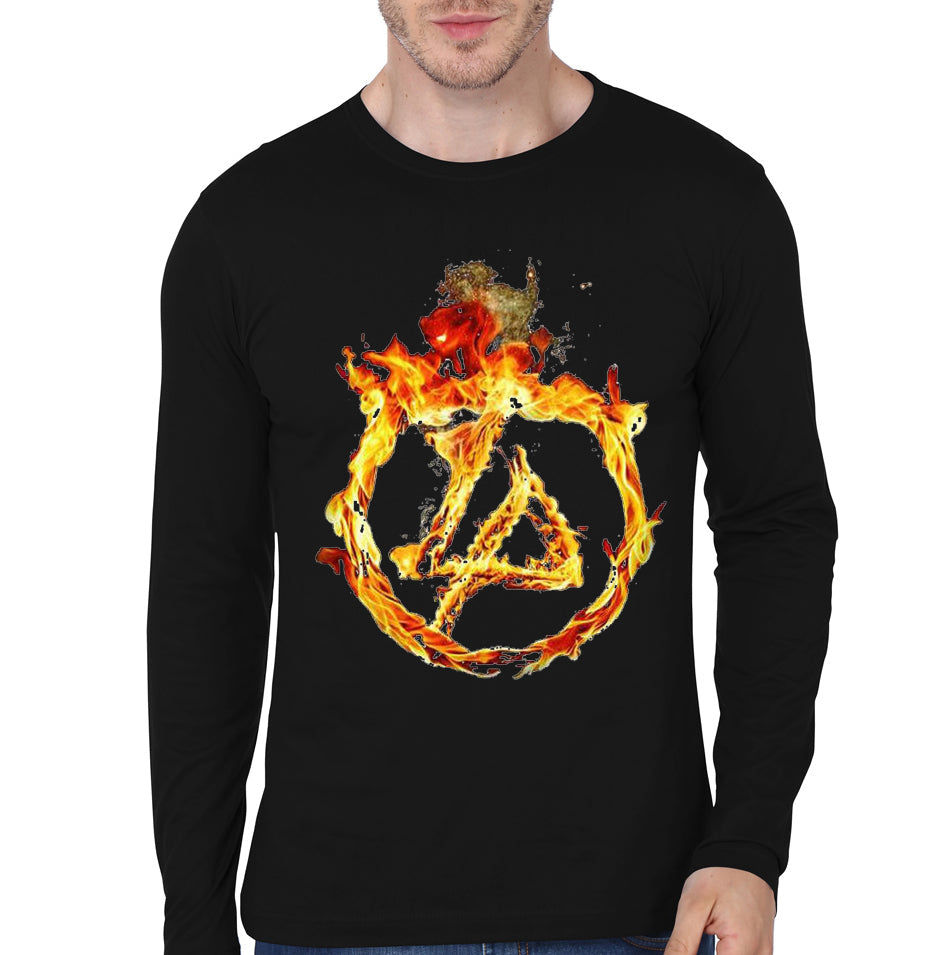Fire Black Full Sleeve Tee Hoodie, Sweatshirt | PureTeeCo.com