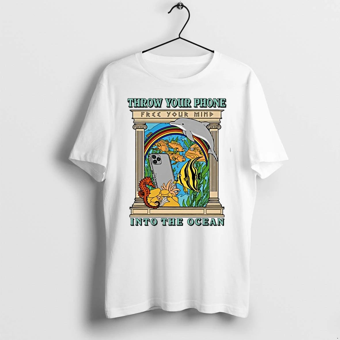 Fish Throw Your Phone In To The Ocean 0 Tshirts Sweater