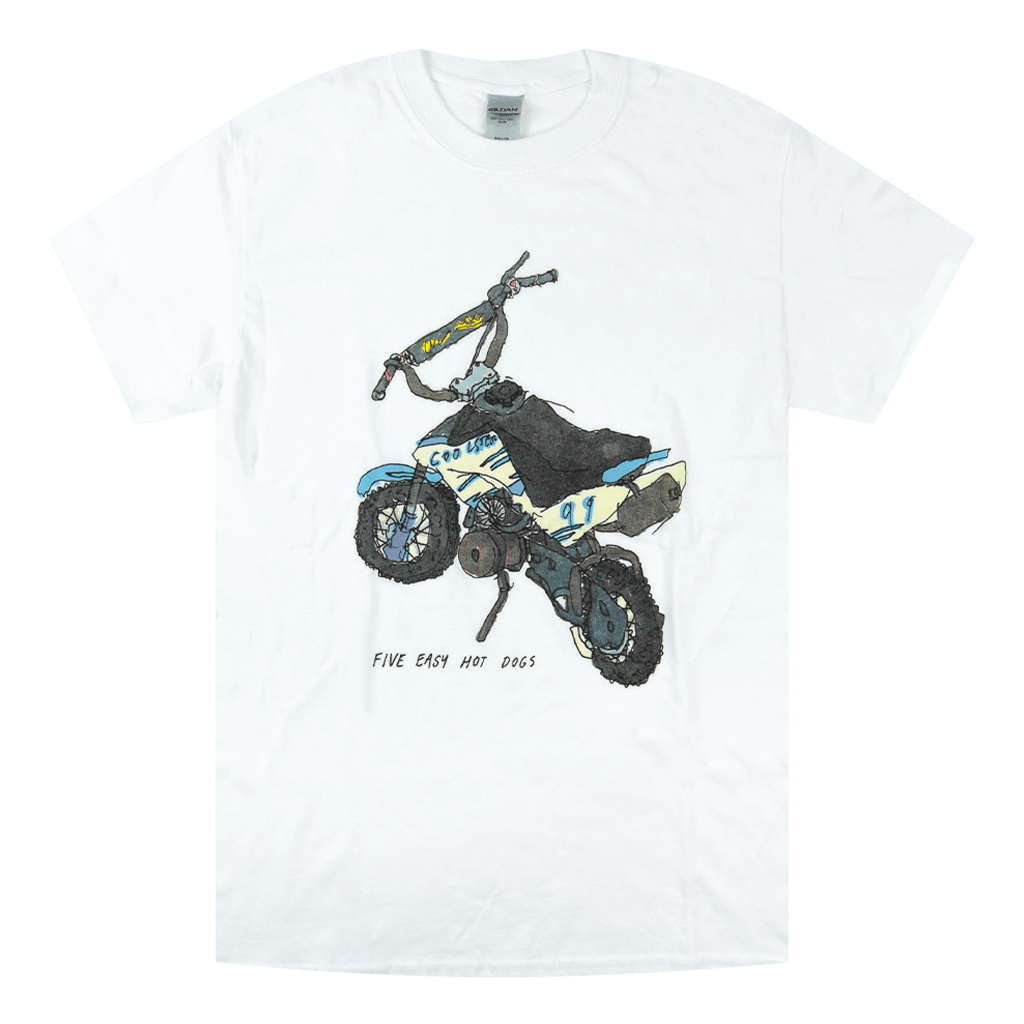Five Easy Hot Dogs White T-Shirt Hoodie, Sweatshirt | PureTeeCo.com (Image 1)