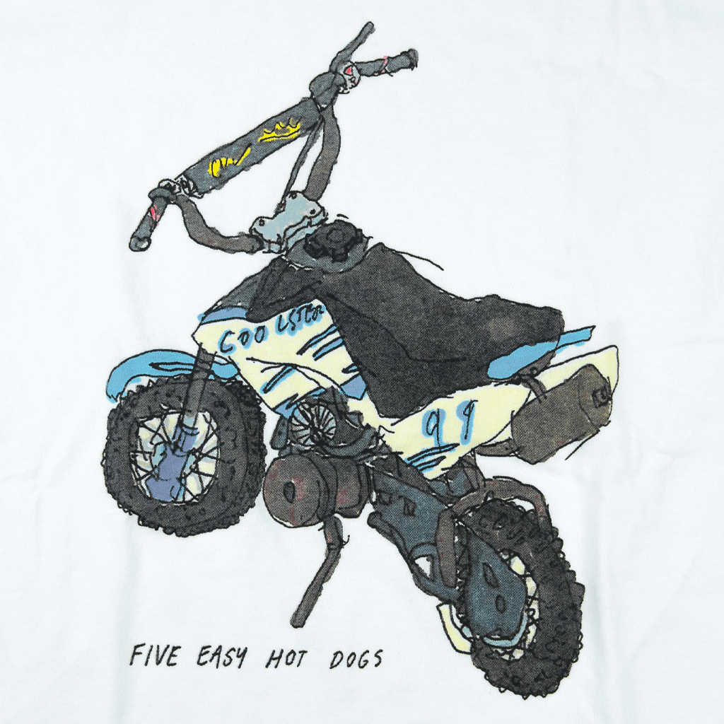 Five Easy Hot Dogs White T-Shirt Hoodie, Sweatshirt | PureTeeCo.com (Image 2)