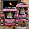 Flamingo Drunk Christmas Ugly Sweater Pink Flamingo Xmas Sweater