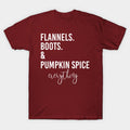 flannels boots and pumpkin spice everything tshirt Hoodie, Sweatshirt | PureTeeCo.com
