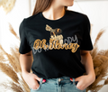 OH HONEY - FLORAL BEES - UNISEX TEE ADULTS/KIDS Hoodie, Sweatshirt | PureTeeCo.com (Image 1)
