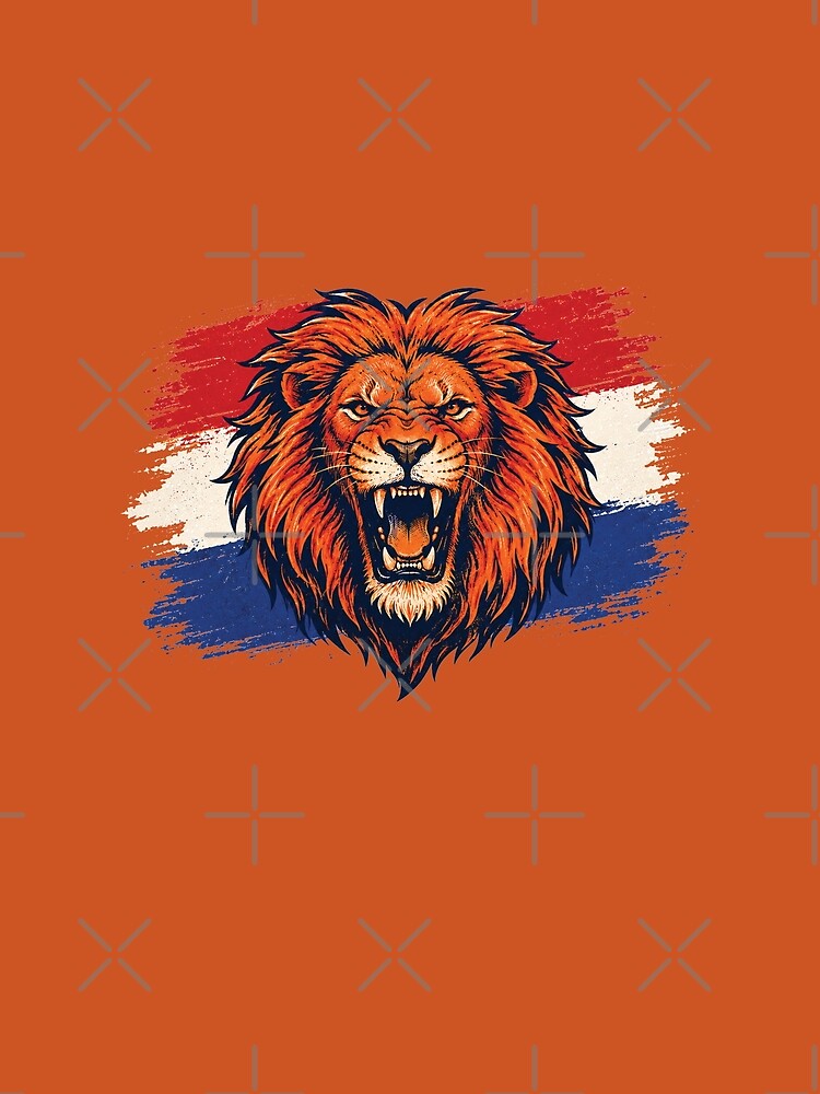 Orange Nederland Lion, Holland Dutch Football by littlemiscat