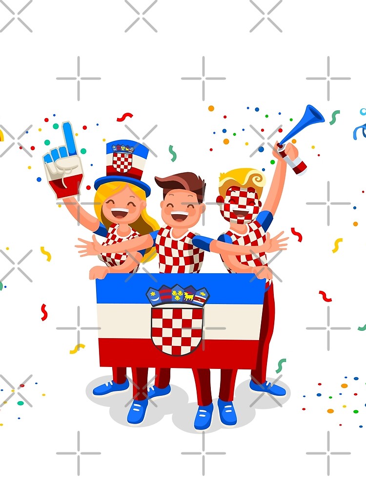 Croatia Flag Football Fans by aurielaki