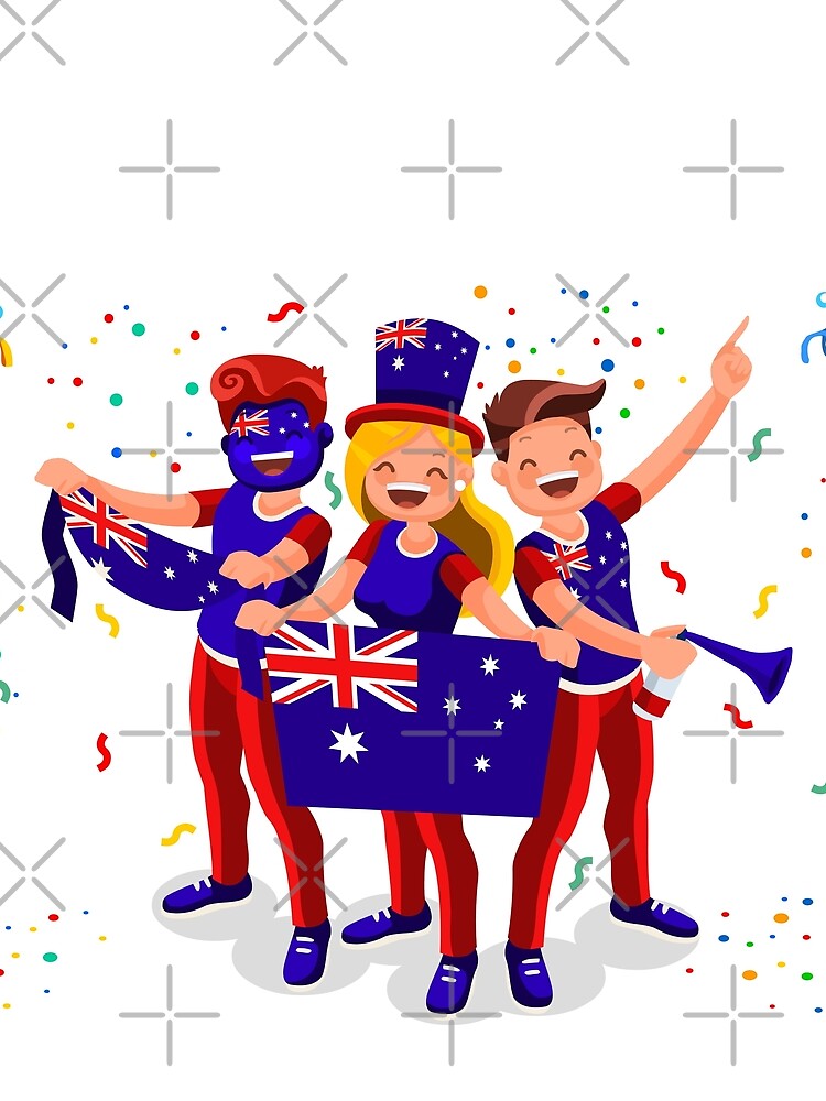 Australia Flag Football Fans by aurielaki