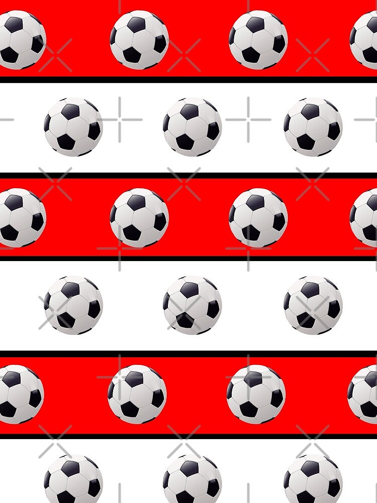 Football Red, White & Black - FOOT0005 by 3-Starfish
