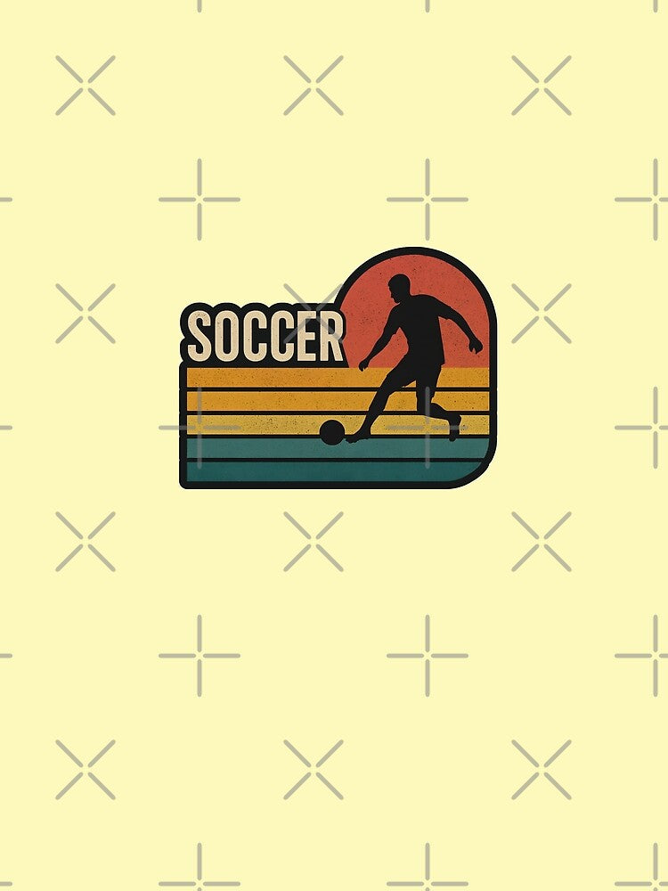 Retro Soccer Player Retro Football Fan by DemureArtsy