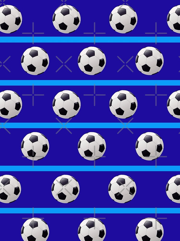 Football Blue on Blue - FOOT0008 by 3-Starfish