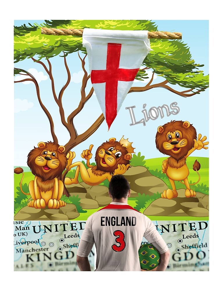 Three Lions On The Shirt It's Coming Home England by Flirt-Teez