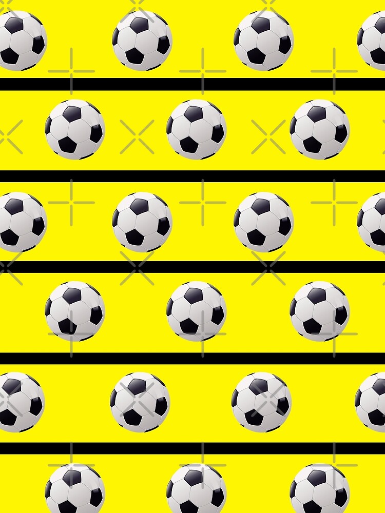 Football Yellow & Black - FOOT0007 by 3-Starfish
