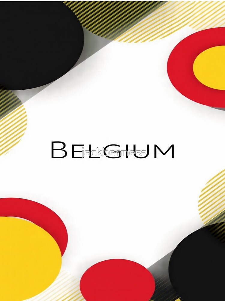 Belgium Geometric Football Fan Shirt by jackbermess