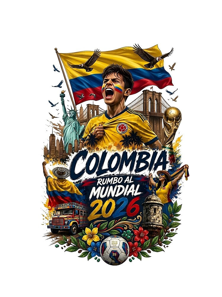 Colombia Rumbo al Mundial 2026 NYC Soccer Fan by Sovereign Supply Co.