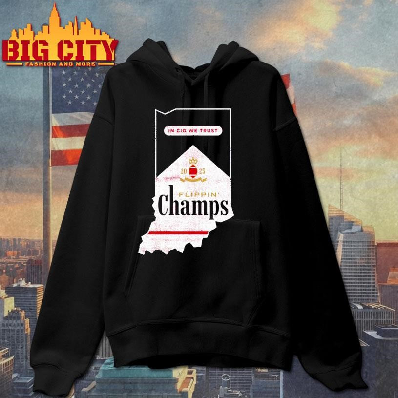 flippin champs indiana college football fans shirt