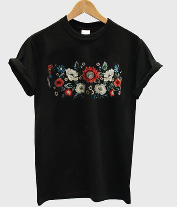 floral t-shirt Hoodie, Sweatshirt | PureTeeCo.com