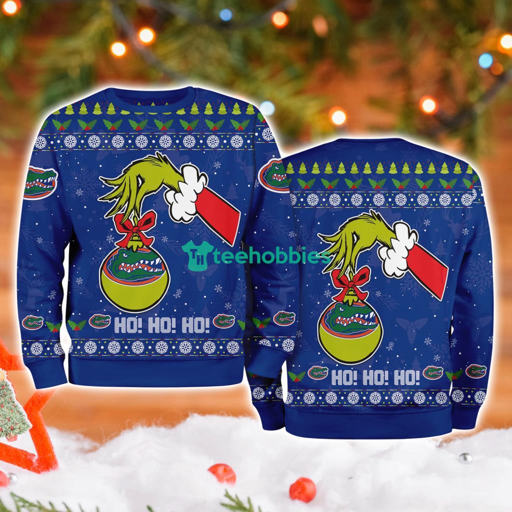 Florida Gators Ncaa Grinch Hand Ugly Christmas Sweater 3D