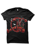 Flying Deadpool Black Tee Hoodie, Sweatshirt | PureTeeCo.com