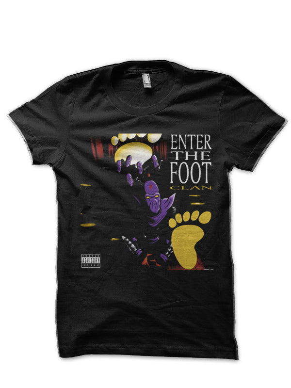 Enter The Foot Clan Black T-Shirt Hoodie, Sweatshirt | PureTeeCo.com