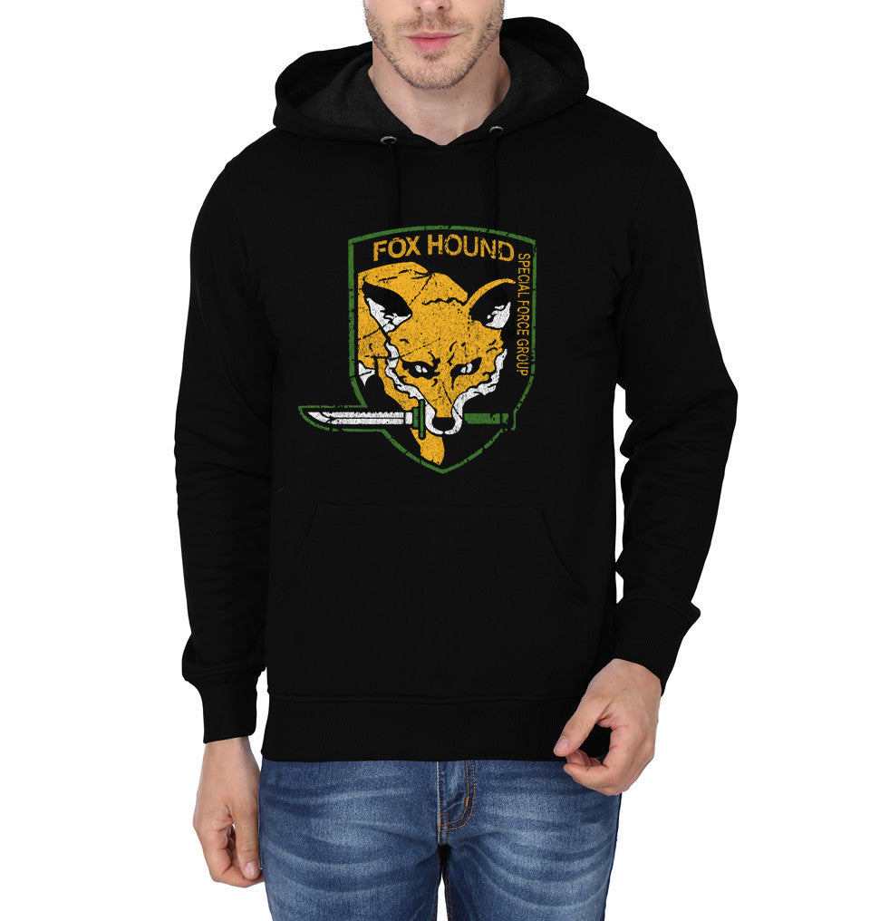 Metal Gear Solid Fox Hound Black Hoodie T-Shirts, Sweatshirt | PureTeeCo.com