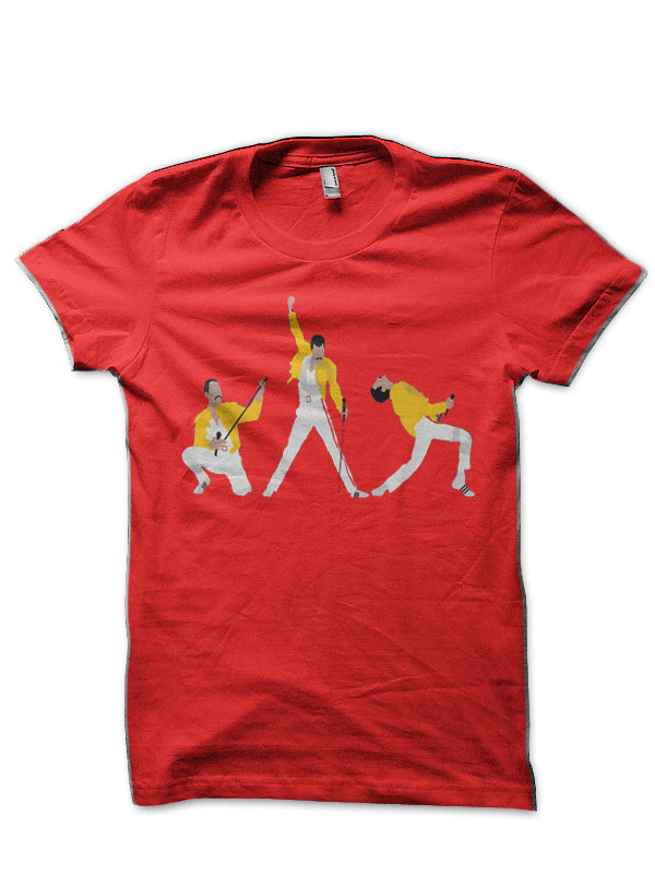 Freddie Mercury Red T-Shirt Hoodie, Sweatshirt | PureTeeCo.com