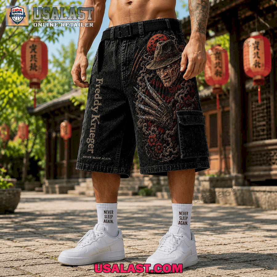 Freddy Krueger Never Sleep Again Men Cargo Short