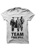 Team Free Will White T-Shirt Hoodie, Sweatshirt | PureTeeCo.com