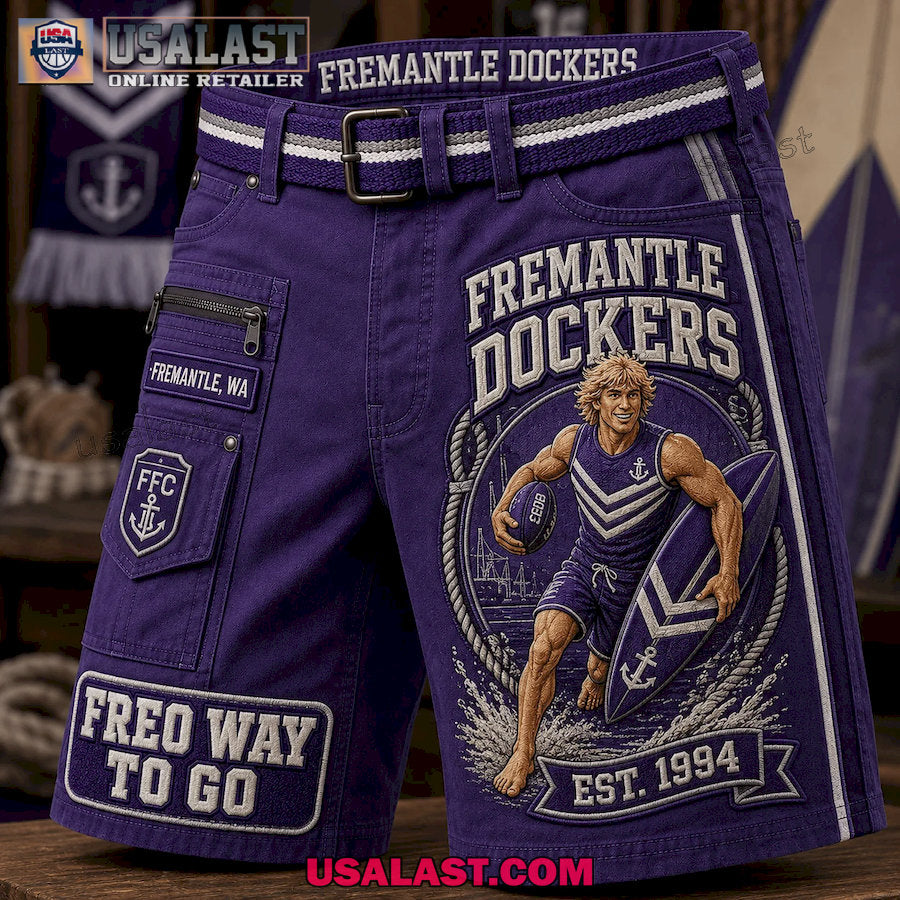 Fremantle Dockers Freo Way To Go Men Cargo Short