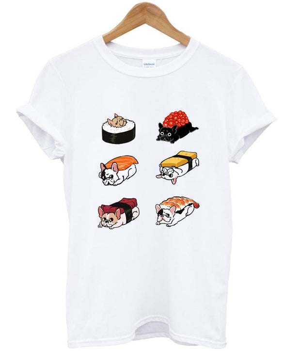 frenchie sushi t-shirt Hoodie, Sweatshirt | PureTeeCo.com