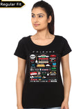 Friends Girls Black T-Shirt Style002 Hoodie, Sweatshirt | PureTeeCo.com