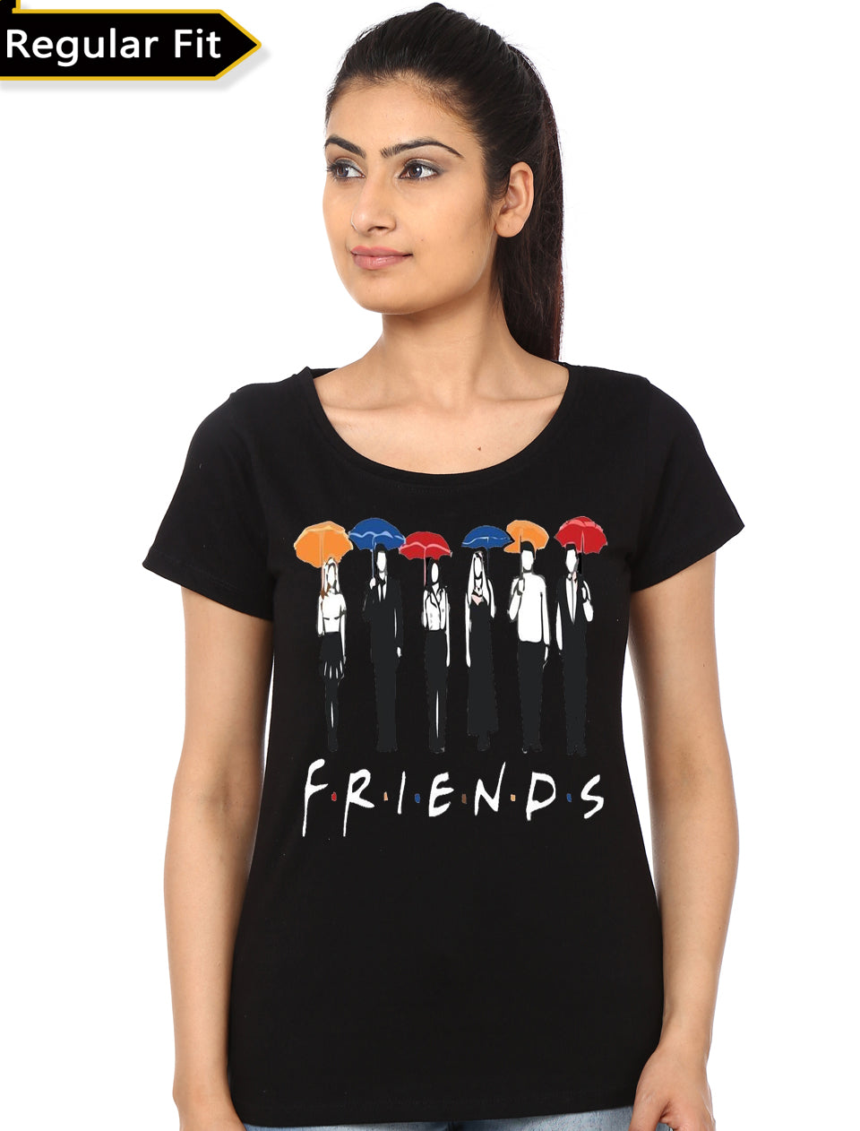 Friends Girls Black T-Shirt Style001 Hoodie, Sweatshirt | PureTeeCo.com