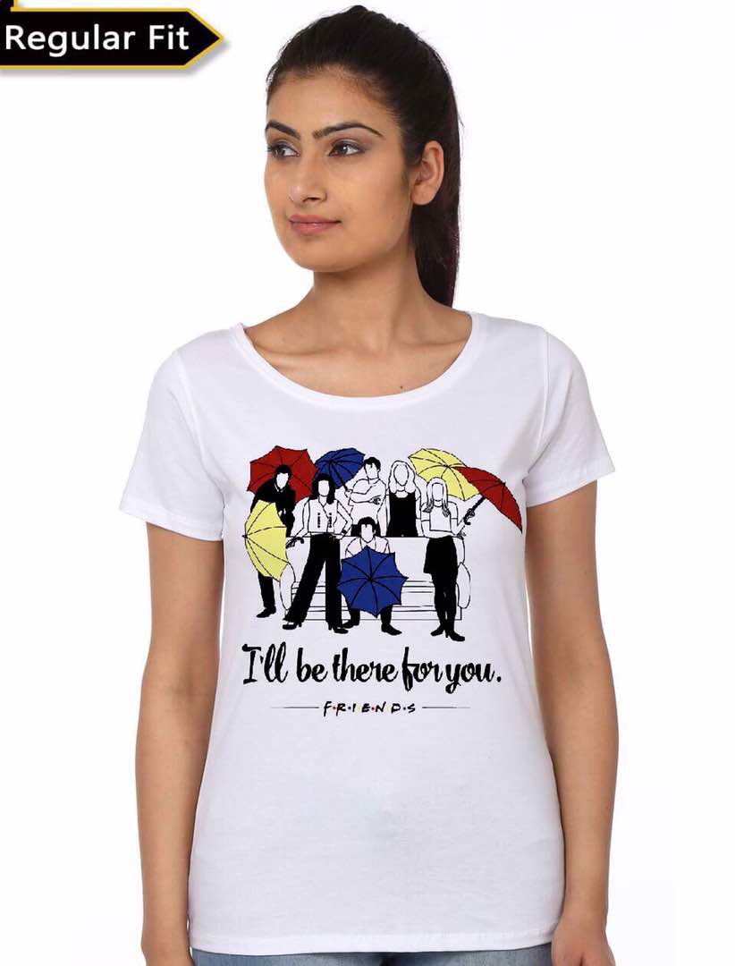 Friends I Will Be There For You White Girls T-Shirt Hoodie, Sweatshirt | PureTeeCo.com