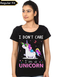 I Donâ€™t Care Iâ€™m A Unicorn Black Girlâ€™s T-Shirt Hoodie, Sweatshirt | PureTeeCo.com