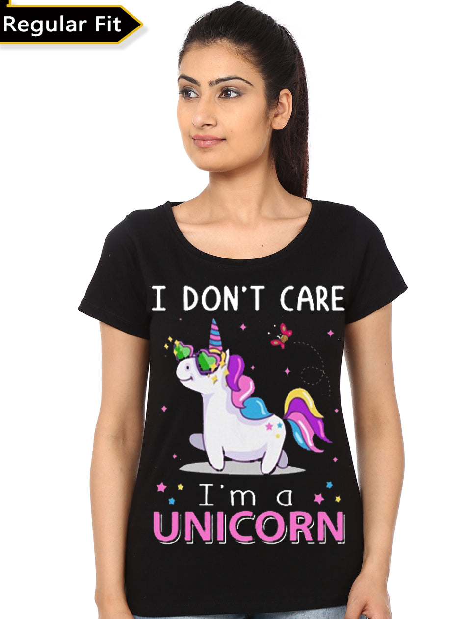 I Donâ€™t Care Iâ€™m A Unicorn Black Girlâ€™s T-Shirt Hoodie, Sweatshirt | PureTeeCo.com