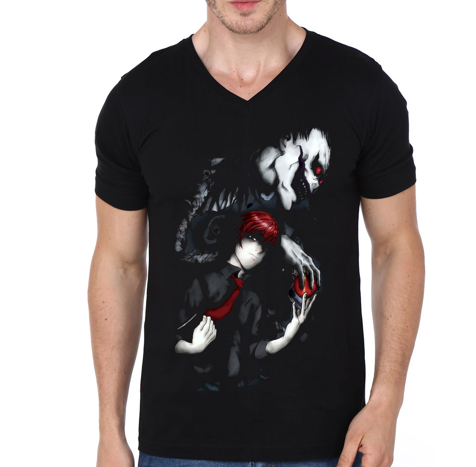 Death Note Black V Neck Tee Hoodie, Sweatshirt | PureTeeCo.com