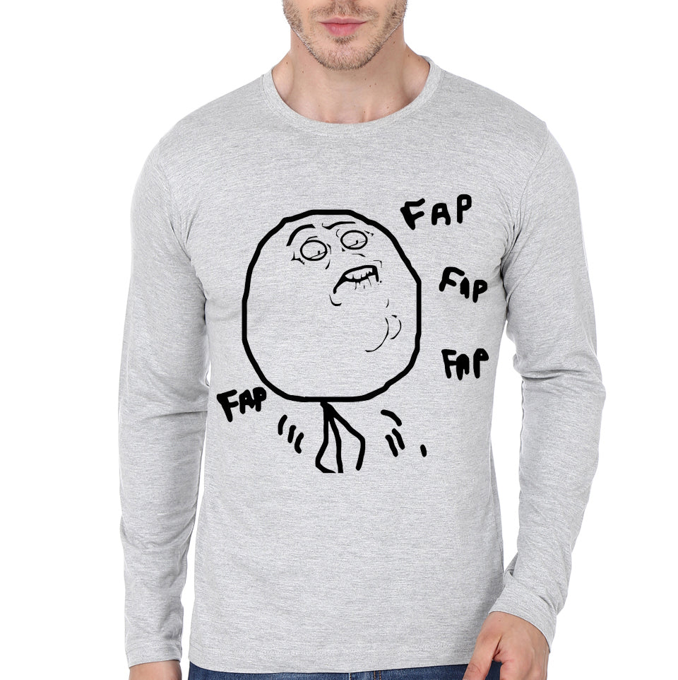 Meme Grey Full Sleeve Tee Hoodie, Sweatshirt | PureTeeCo.com