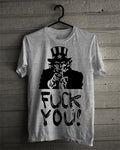 Fuck You Grey Tee (White Available) Hoodie, Sweatshirt | PureTeeCo.com