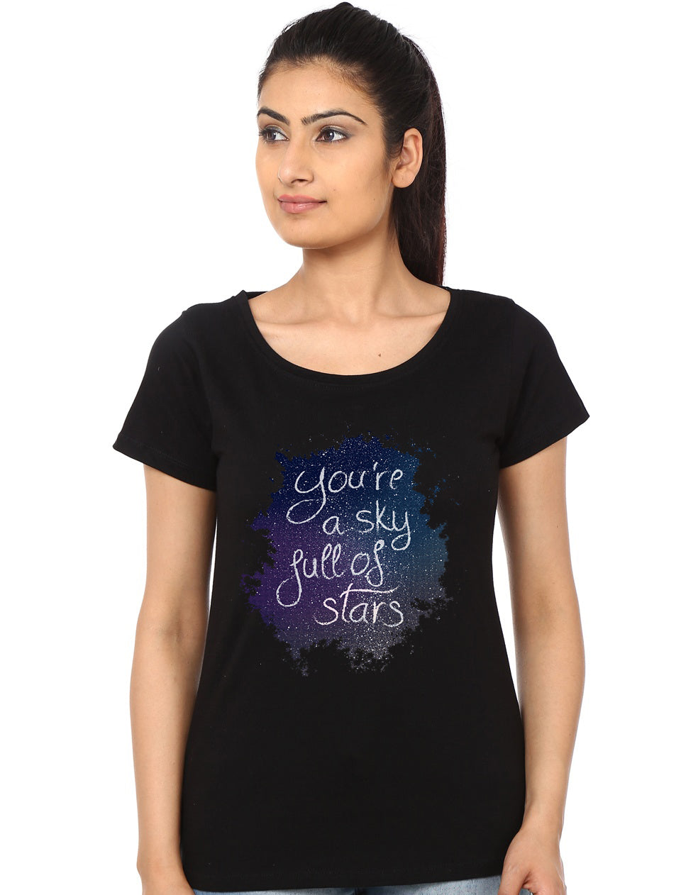 You Are A Sky Full Of Stars Black Girls T-Shirt Hoodie, Sweatshirt | PureTeeCo.com
