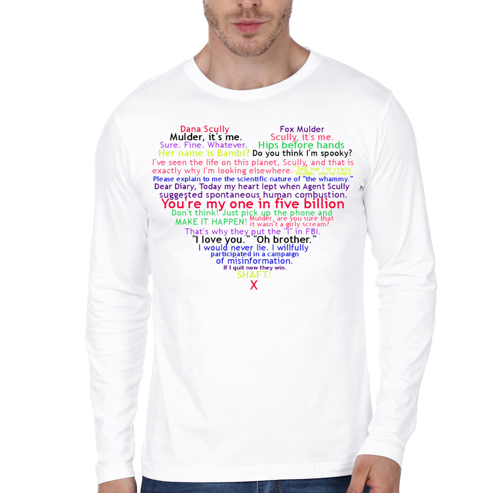 XF Love White Full Sleeve T-Shirt Hoodie, Sweatshirt | PureTeeCo.com