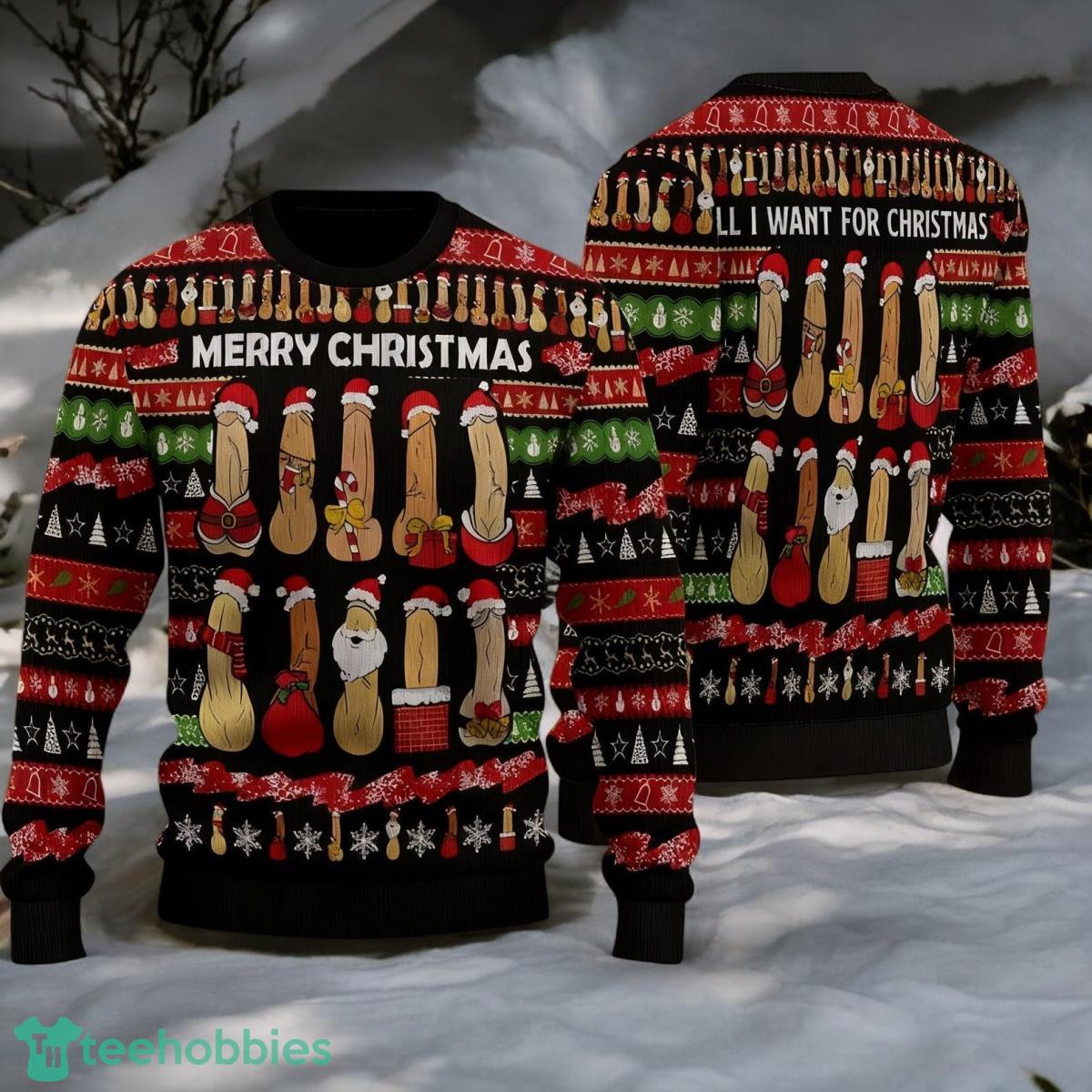 Funny Dirty Ugly Christmas Sweater Retro Vintage Christmas 3D Ugly Sweater For Men And Women