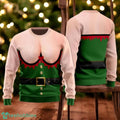 Funny E–lf Costume Ugly Christmas Sweater Hilarious Holiday Sweater