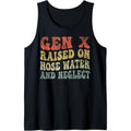 funny groovy GEN X raised on hose water and neglect Humor Tank Top Made in USA T-Shirts, Hoodie, Sweatshirt | PureTeeCo.com